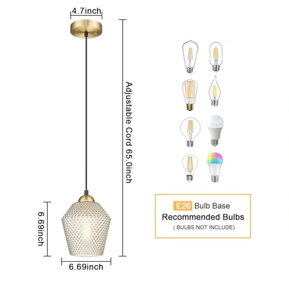 Gold Pendant Light Fixture